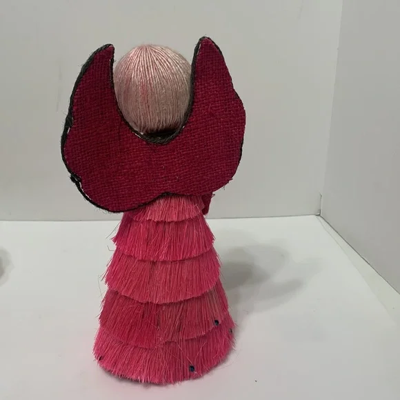 Pink hair angel holiday decor Vintage - Picture 6 of 17